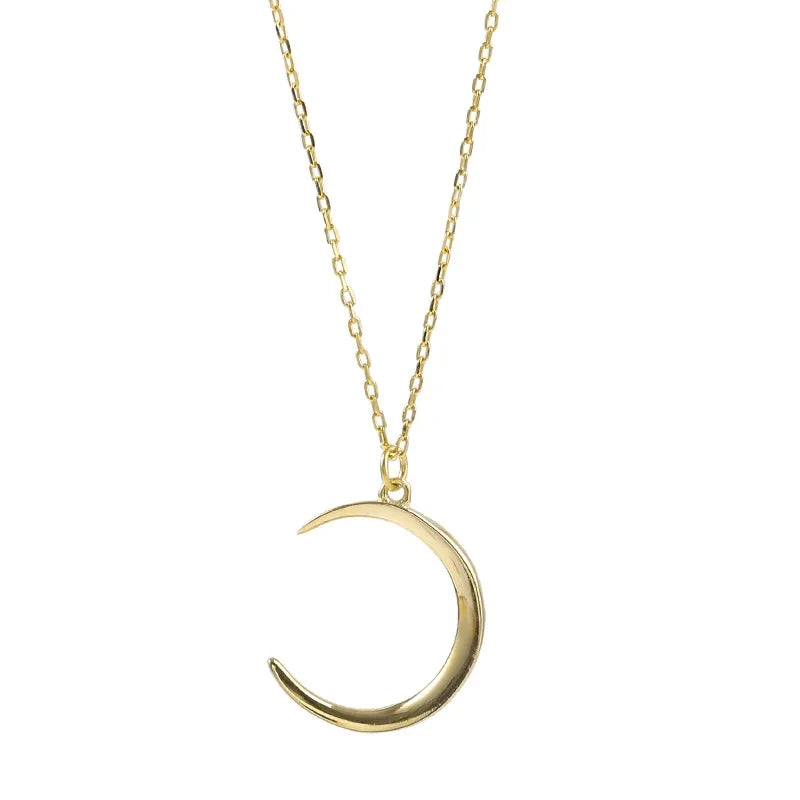 Simple Pretty Moon Necklace