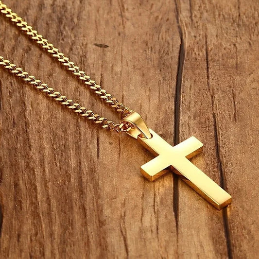 Cross Pendant Necklace, Perfect for Men!